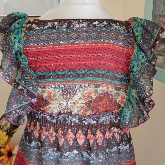 Pink Apple Native Inspired Dress - Picture 7 of 11